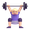 woman lifting weights emoji